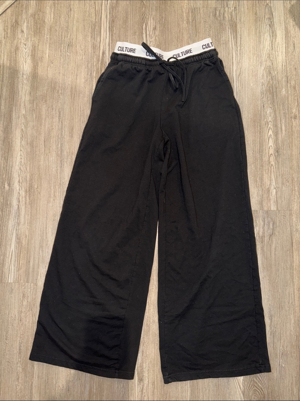 Women’s Black Wide-Leg Lounge Pants